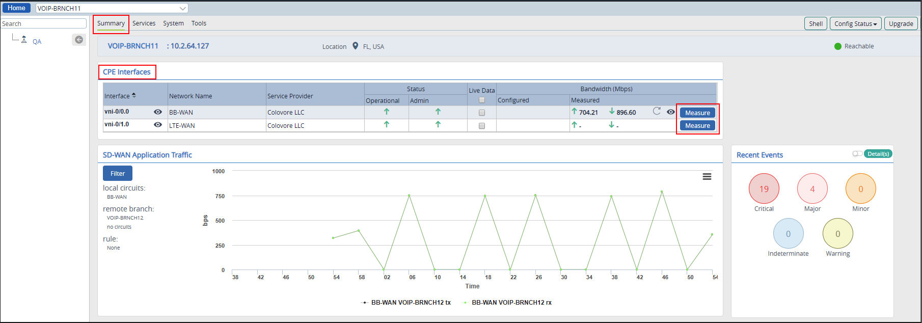 Troubleshoot Link Bandwidth Issues - Academy Versa Networks