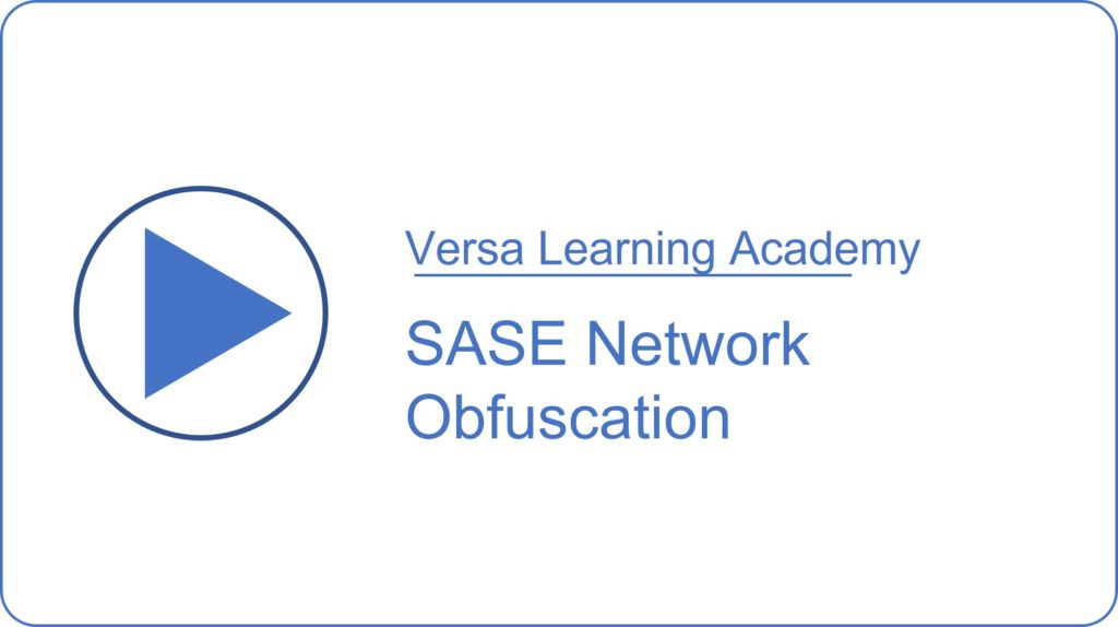 SASE Network Obfuscation
