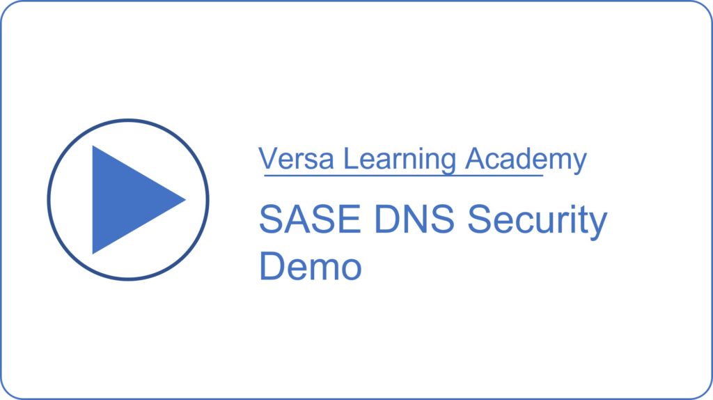 SASE DNS Security Demo
