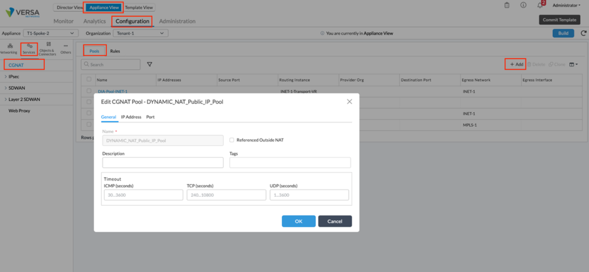 Configuring and Verifying Dynamic NAT - Academy Versa Networks