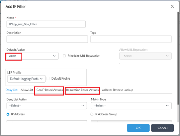 Security – Configuring and Verifying IP Filtering (using Reputation and ...