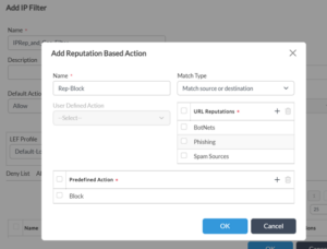 Configure Reputation-Based Security Filtering